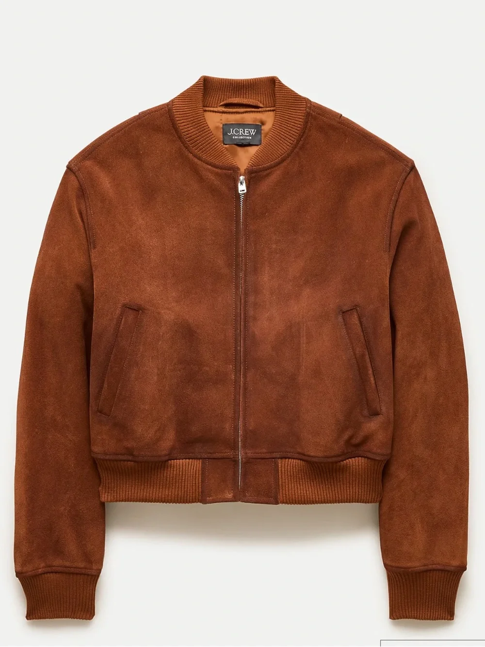 J. Crew Collection Suede Bomber Jacket